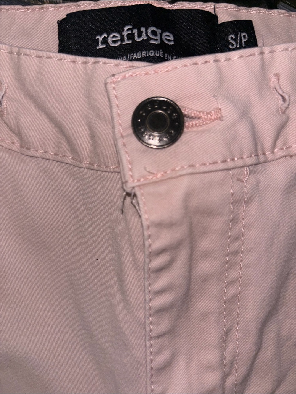 Refuge Women's Pink Straight Leg Cargo Pants (US) Size S